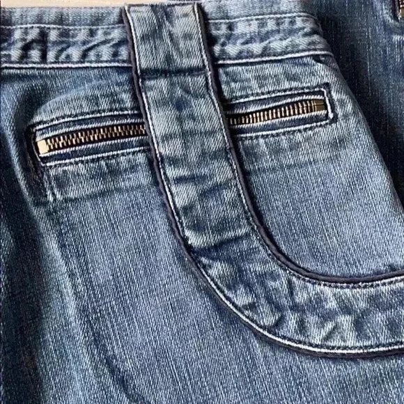 Stella McCartney x H&M med wash ankle zip low rise Zipper Pocket Skinny Jeans 6 - Picture 6 of 6